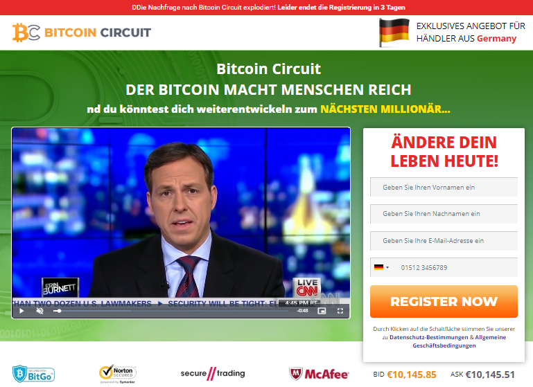 Bitcoin Trading Roboter: Bitcoin Circuit Review- Mache Geld mit dem Krypto Trend