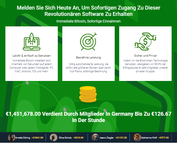 Melden Sie Sich Heute An, Um Sofortigen Zugang Zu Dieser Revolutionären Software Zu Erhalten Immediate Bitcoin, Sofortige Einnahmen