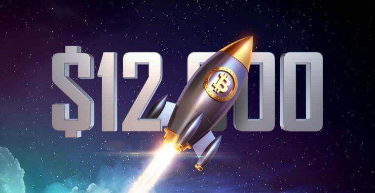 Krypto-Markt steigt weiter an, während BTC wieder auf $12.000 in die Höhe schießt