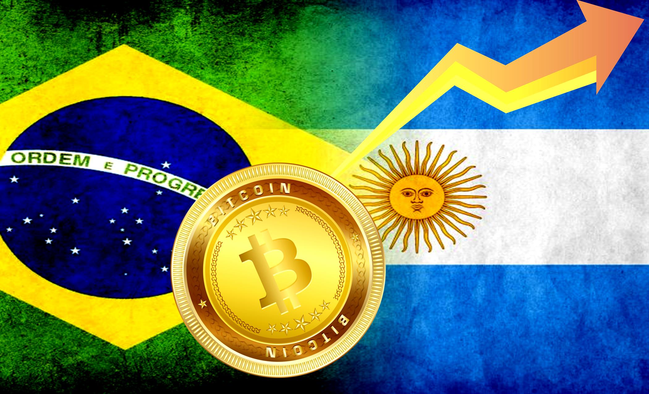 Bitcoin-Trading in Argentinien und Brasilien steigt mit der Abschwächung der lokalen Währungen