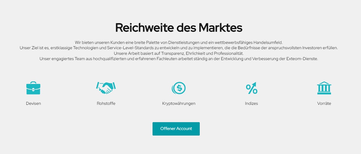 Exteom Das Asset-Angebot  