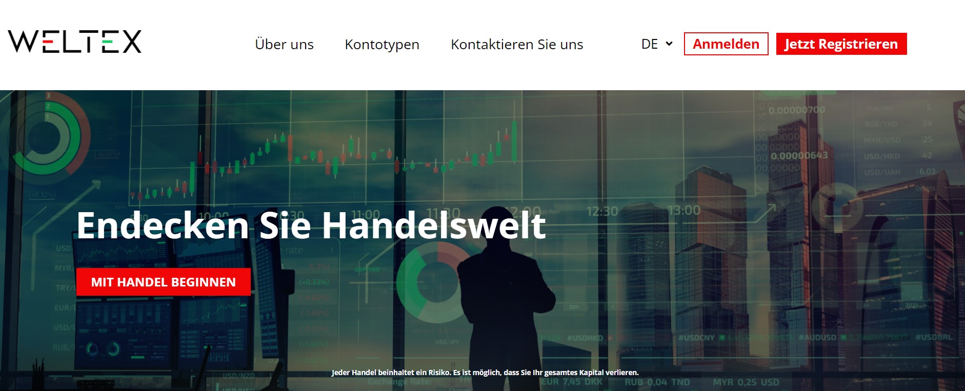 Weltex Trading-Plattform