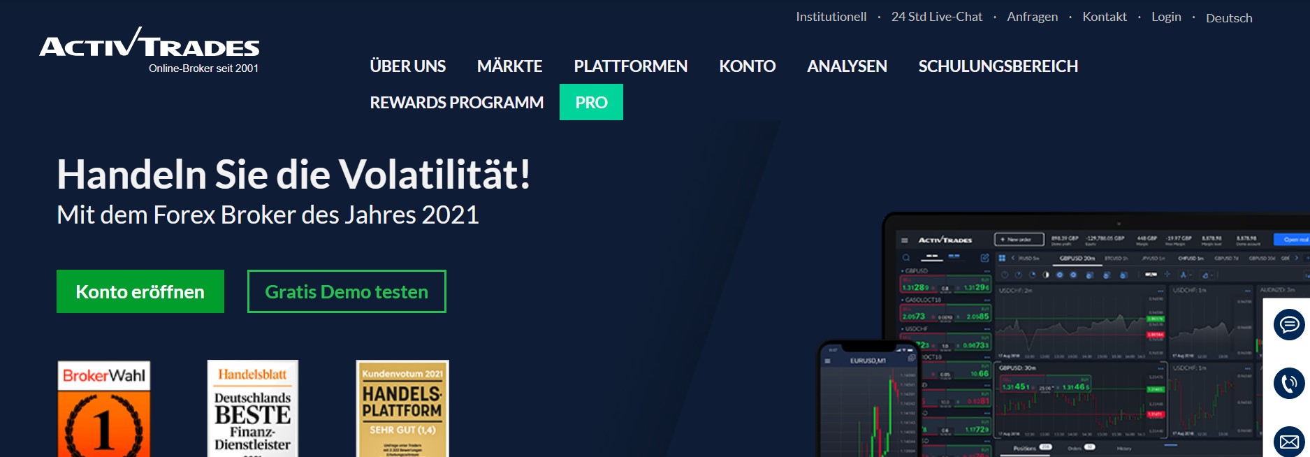 ActivTrades Trading-Plattform