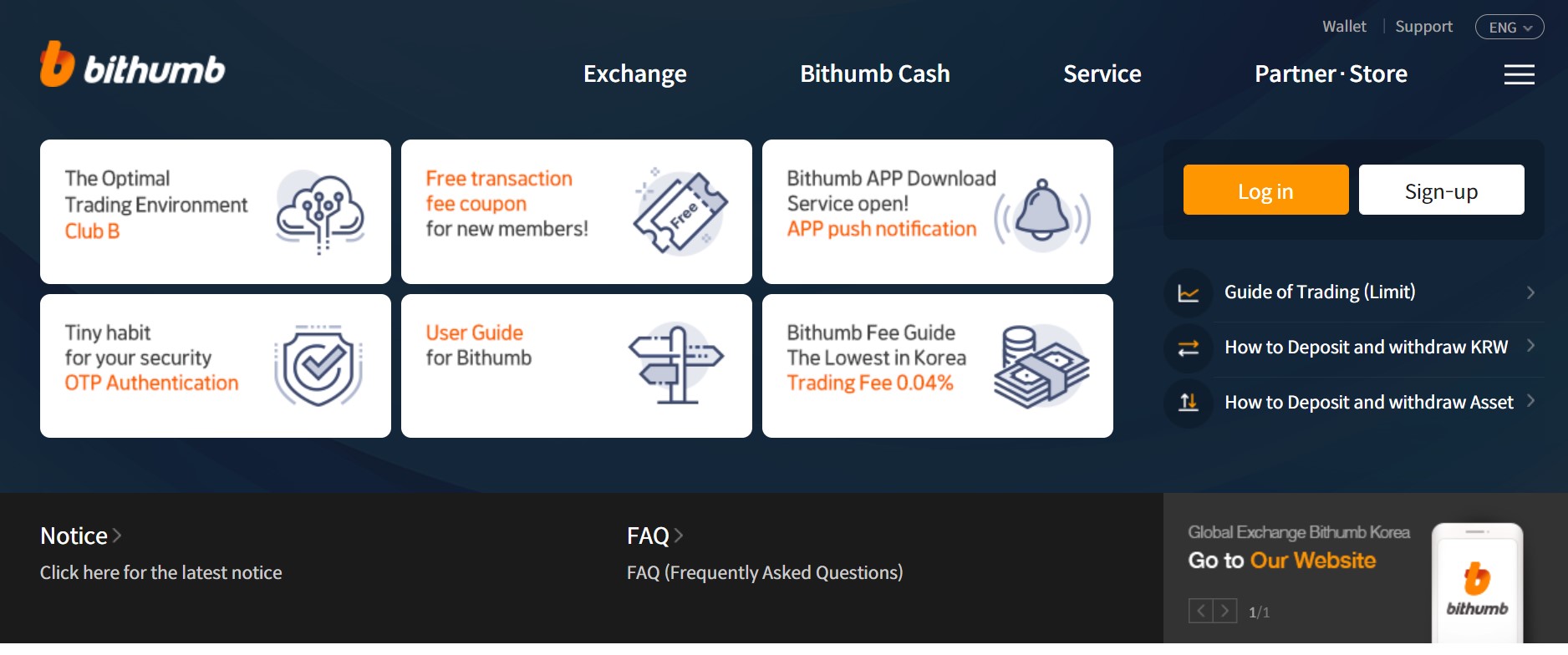Bithumb Trading-Plattform