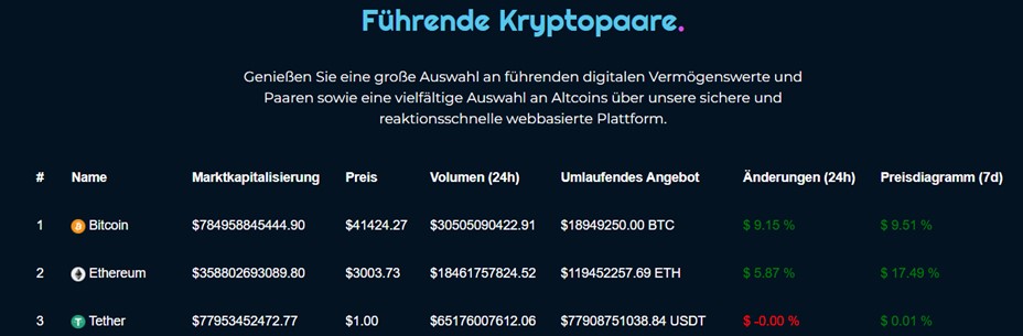Nutzung von AngelsCoin