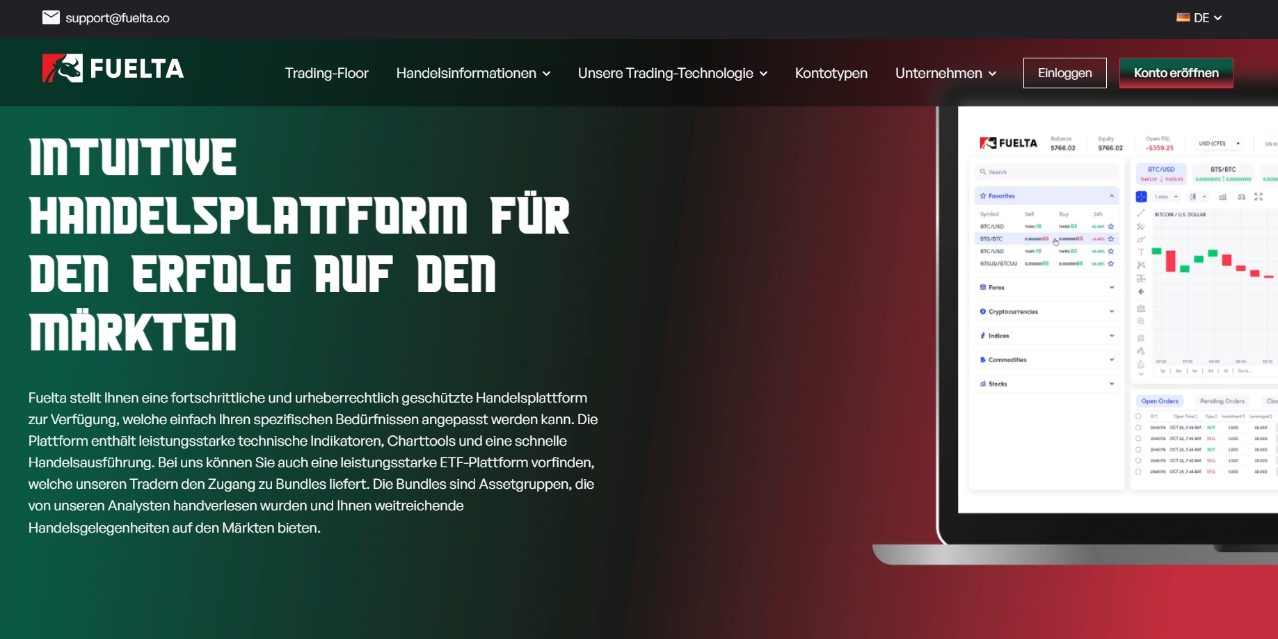 Fuelta webseite