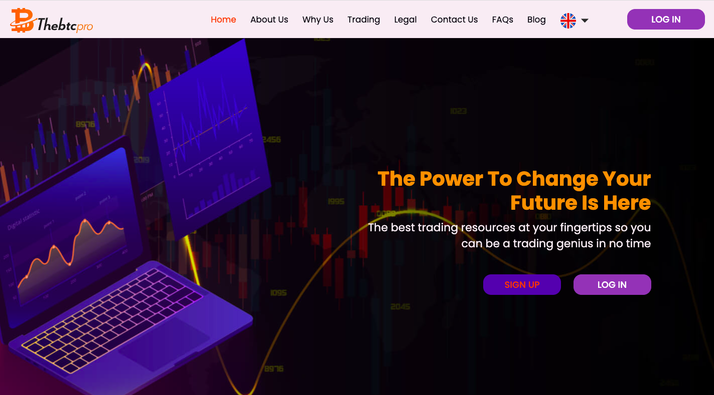 The BTC Pro trading platform