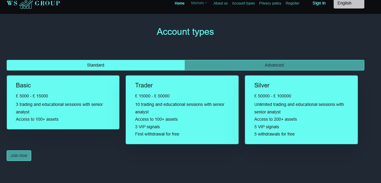 WS Group Accounts WS Group Accounts